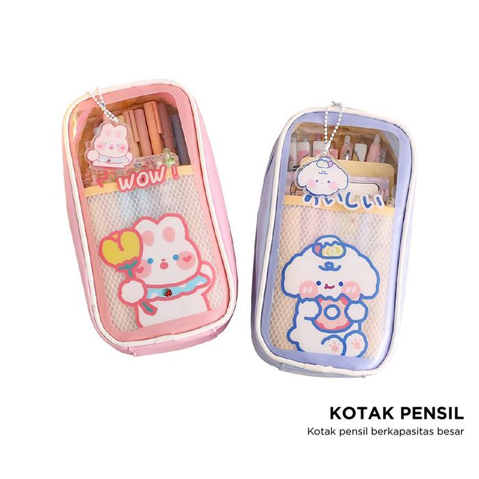 

{COD} GD A61 Tempat Alat Tulis Perlengkapan Sekolah Anak Pouch Serbaguna Motif Kartun Kode 428