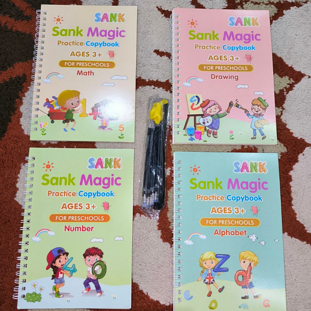 

Limited Sank Magic Practice Book Buku Belajar Menulis 1 Set Isi 4 Buku + Pulpen