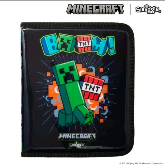 

Smiggle Minecraft Stationery/Zip It Minecraft/Alat tulis Minecraft Kode 566