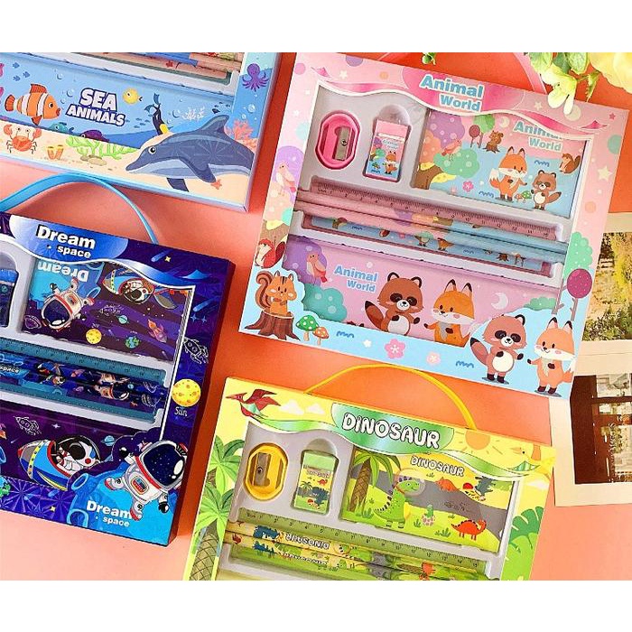 

ALAT TULIS SEKOLAH STUDY SET 8002 ATS ATK SET PENSIL LUCU KADO ULANG TAHUN ANAK CEWEK DAN COWOK