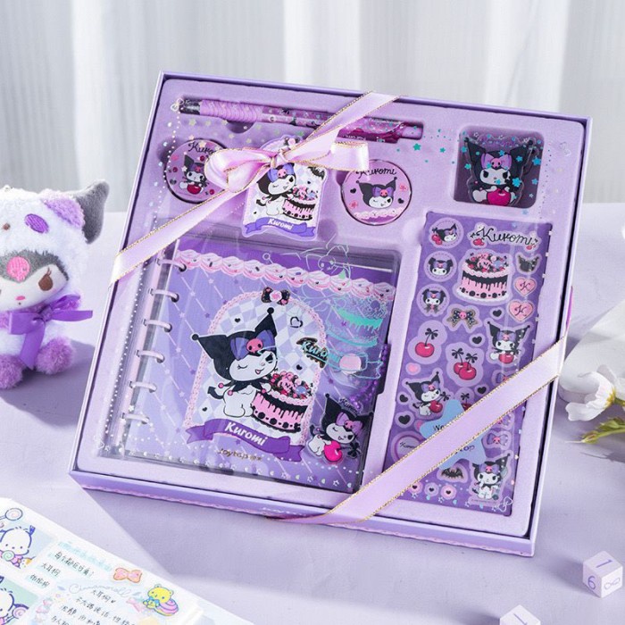 

Sanrio Short Stationary Set Gift Box with Sticker Kode 125