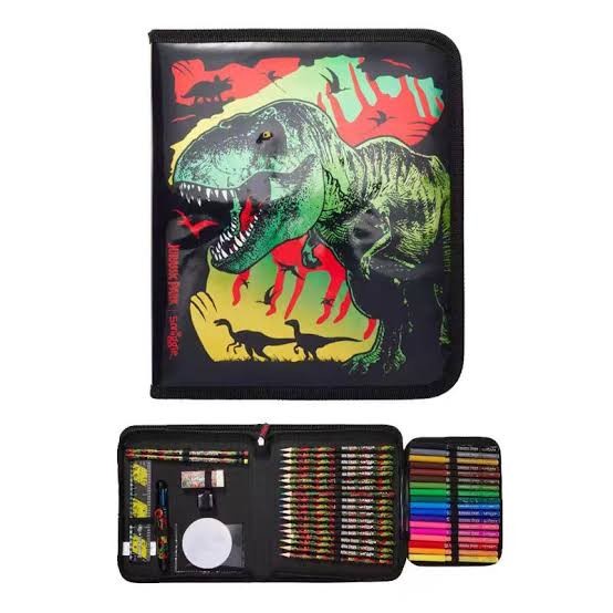 

Original Smiggle Jurassic Park Zip It Stationery Gift Pack Kode 909