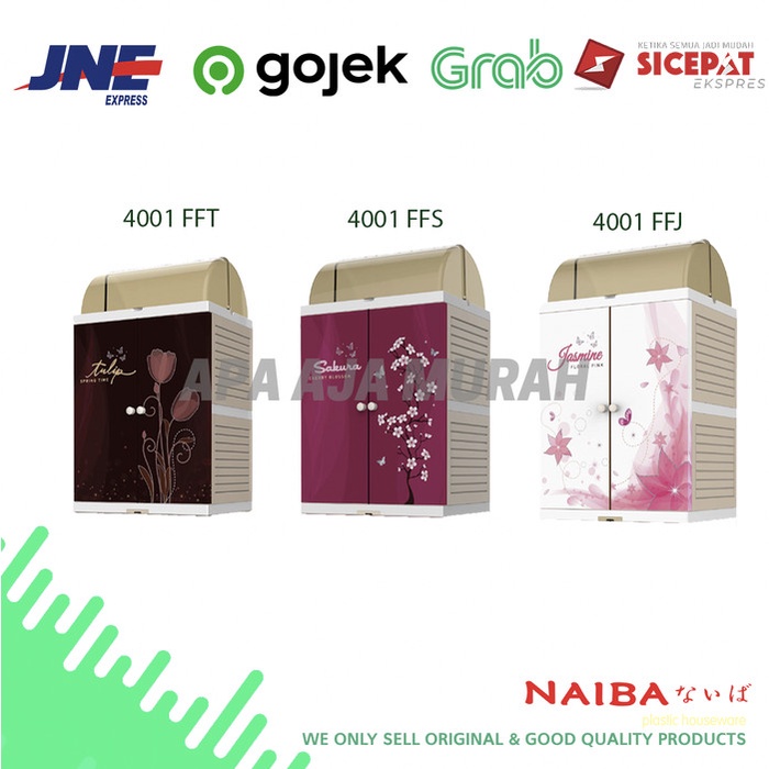 RAK PIRING NAIBA 4001 / LEMARI PLASTIK NAIBA 4001 MURAH