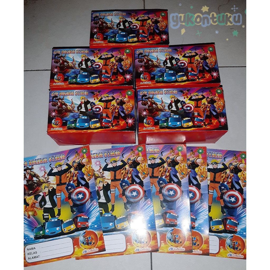 

Unik 1 Box Stiker Koleksi + 10 Album Buku Naruto-Tayo