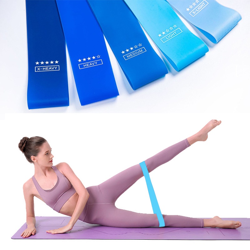 

[toko snack jkt ] RESISTANCE LOOP BANDS SET 5 PCS / YOGA BAND / KARET YOGA FITNES / TALI