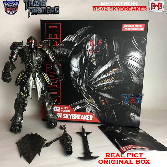 SALE ACTION FIGURE TRANSFORMERS MEGATRON BS-02 MODE PESAWAT TEMPUR MATA LED READYY