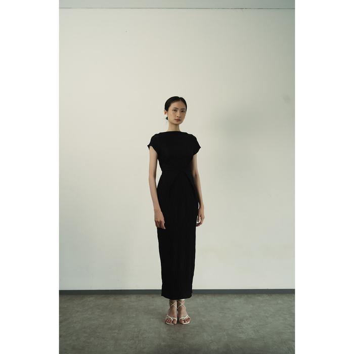 Pafon Luna Dress - Black Pafon Terlaris