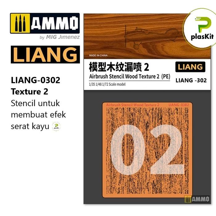 

Liang 0302 : PE Airbrush Stencil Wood Texture 2 (1/35 1/48 1/72) Stencil untuk membuat efek serat
