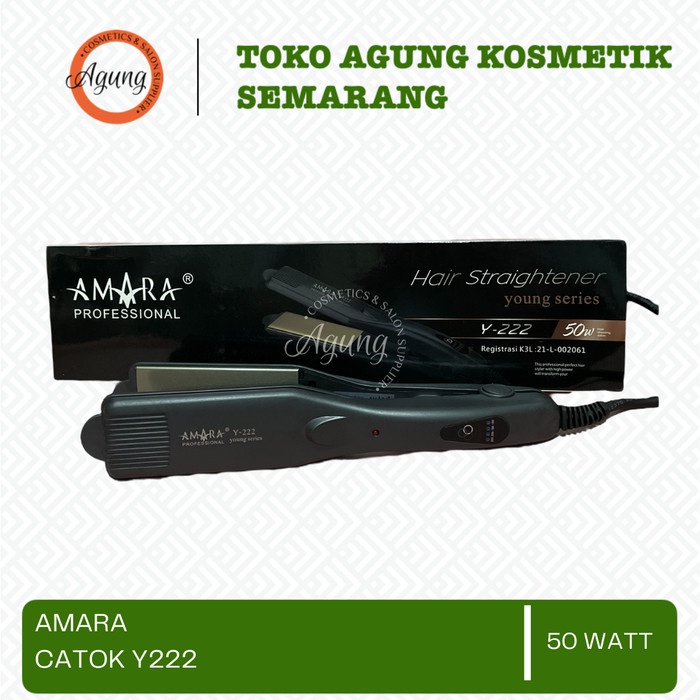 Catok Rambut Amara Y222 - 50 Watt Terlaris Best Quality Asli 100% Original