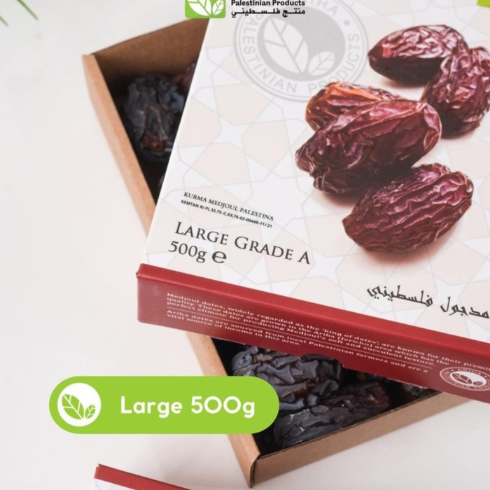 

Kurma Medjool LARGE 500gr Ariha ASLI PALESTINA Medjoul Medjol
