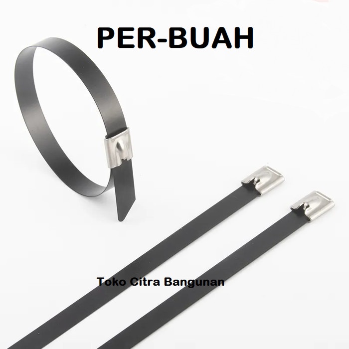 

Kabel Ties Stainless Steel Lapis Pvc Anti Karat 4.6 X 100 mm Cable Tis
