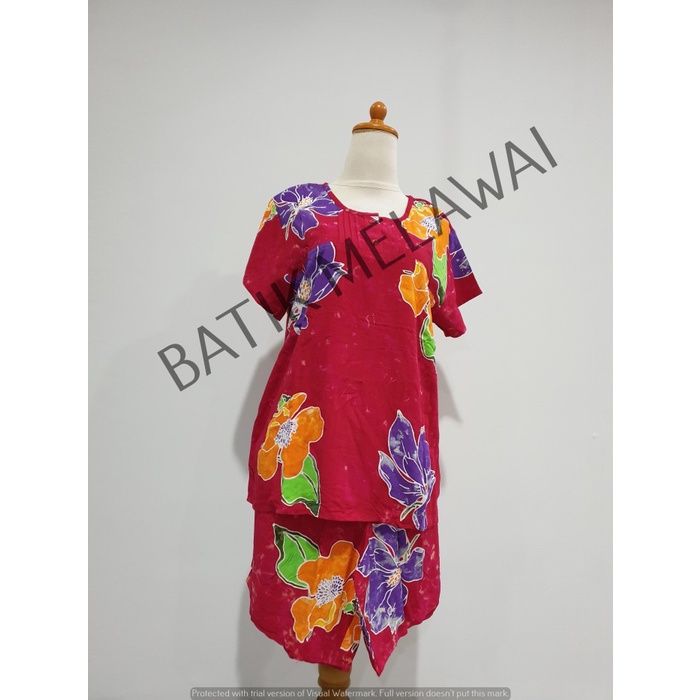 Setelan Batik PREMIUM SUNAN ORI celana pendek tangan pendek OKD