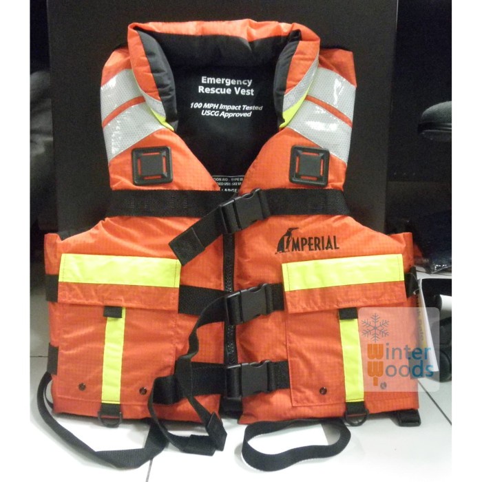 LIFE JACKET / PELAMPUNG IMPERIAL - USCG APPROVED - SOLAS REFLECTIVE