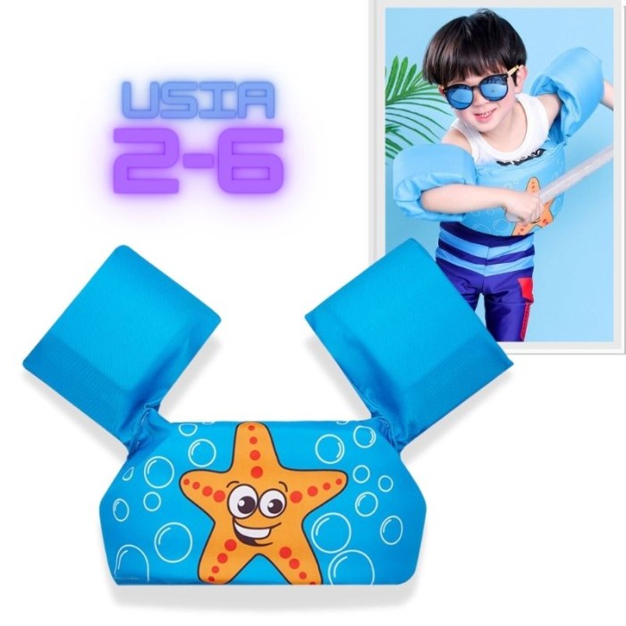 PELAMPUNG ROMPI RENANG ANAK USIA 2 - 6 TAHUN SWIMMING VEST