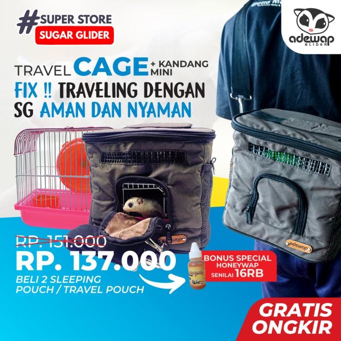 Travel Cage For Sugar Glider + Kandang Hamster Kecil ( Sepasang )