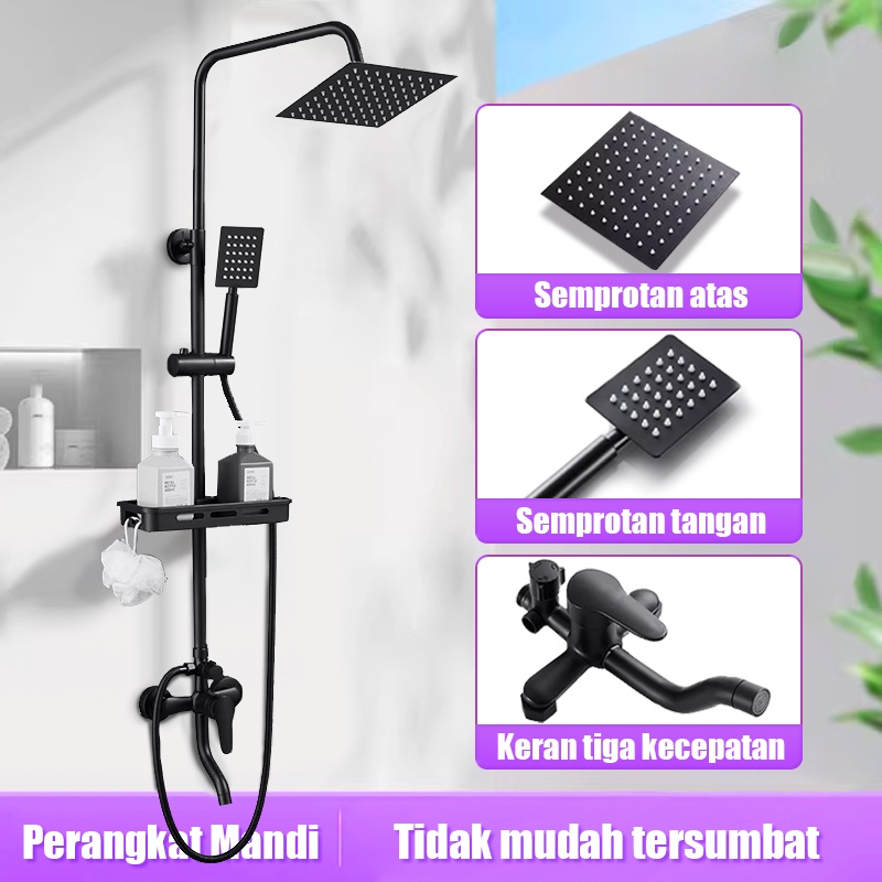 Shower Kamar Mandi 4 Dalam 1 Set / Shower Mandi Set Stainless / Shower Kamar Mandi 1 Set / Shower