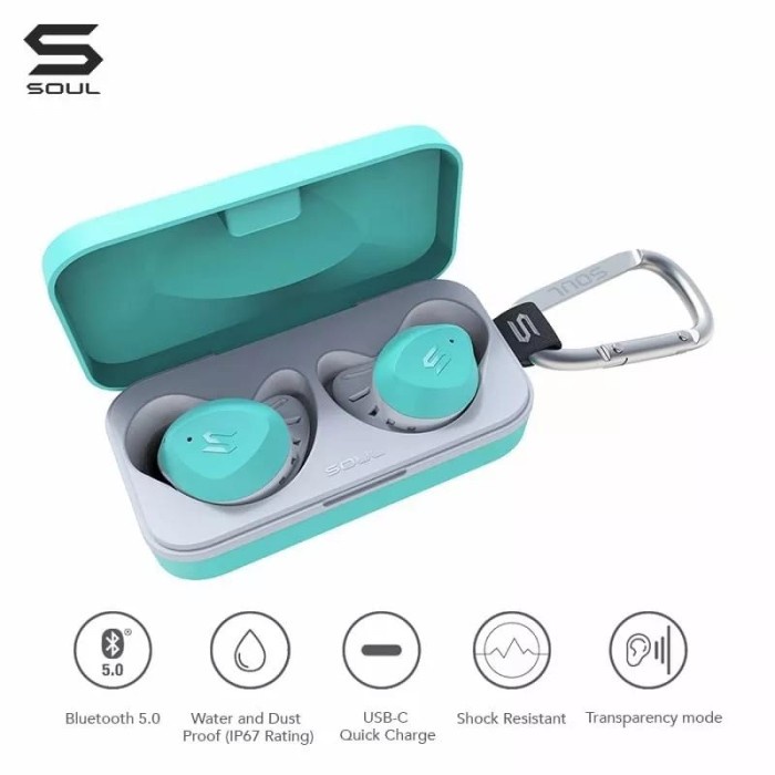 Soul S Fit waterproof true wireless bluetooth Earphones original resmi