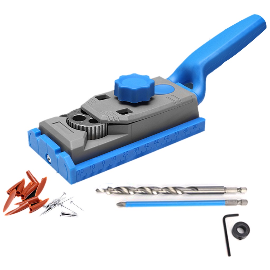 Quick Inclined Hole Doweling Jig Kit Woodworking Inclined Hole Doweling Jig Hole Puncher Locator wit