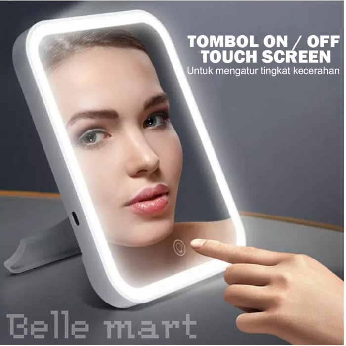 Mirror With Led Touch Screen Cermin Kaca Rias Dgn Led Touch Screen