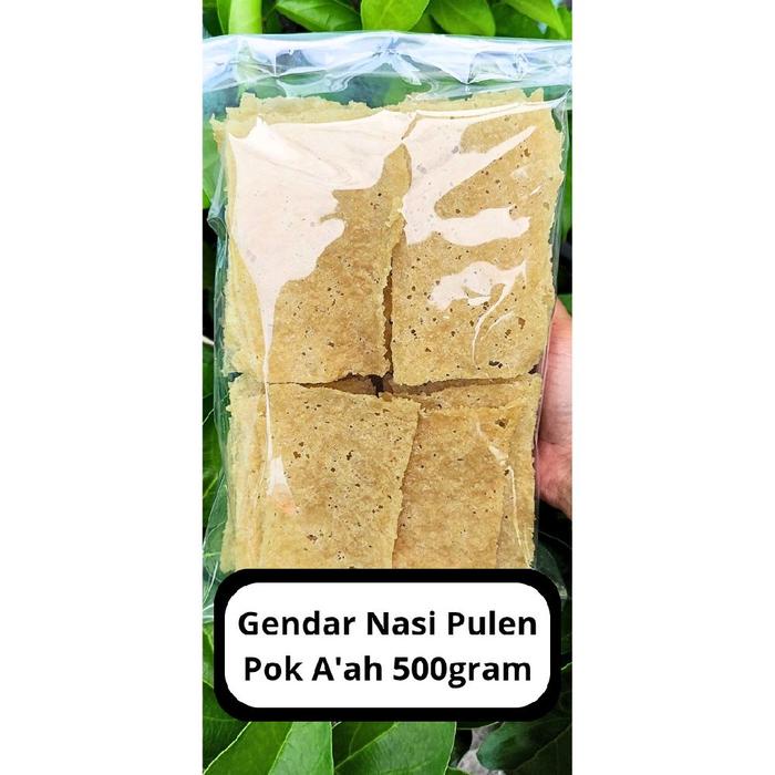 

Kerupuk Gendar/Puli Mentah Pok A'ah 500gr Nasi Pulen Gurih Krupuk Siap Goreng Camilan Keripik