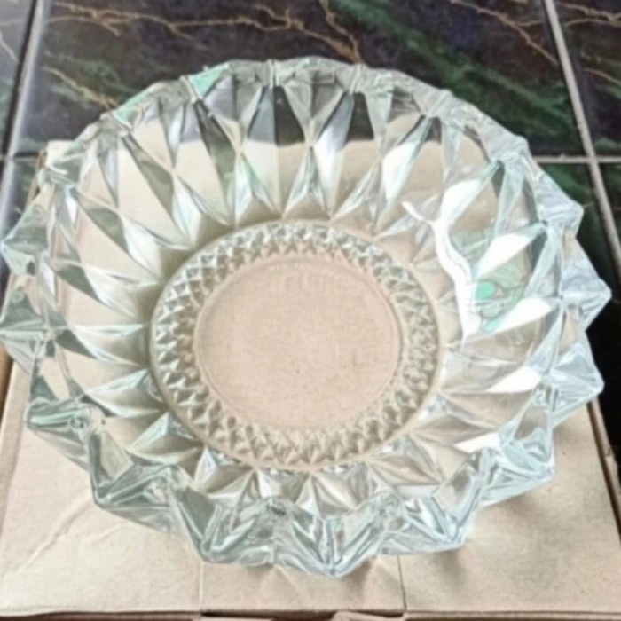 YiY- Asbak Beling Kaca Kristal / Asbak Tebal Jumbo / Asbak Kedaung Besar