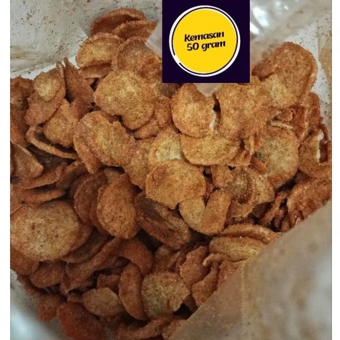 

Basreng bulat basreng koin renyah pedas gurih 100gram