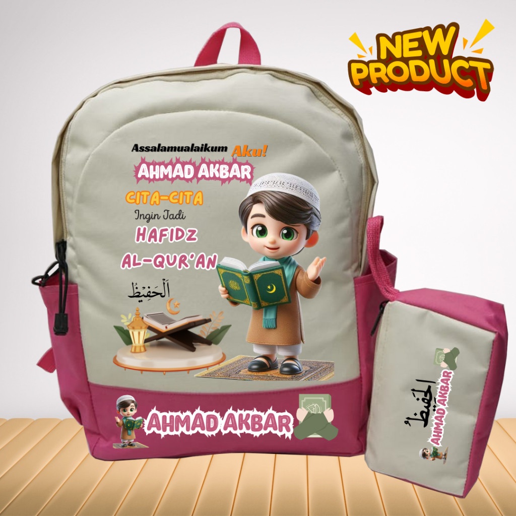 BEST SELLER SHABIRA_TAS - TAS SEKOLAH ANAK TK SD CITA-CITA ANAK HAFIDZ AL-QURAN / TAS BACKPACK