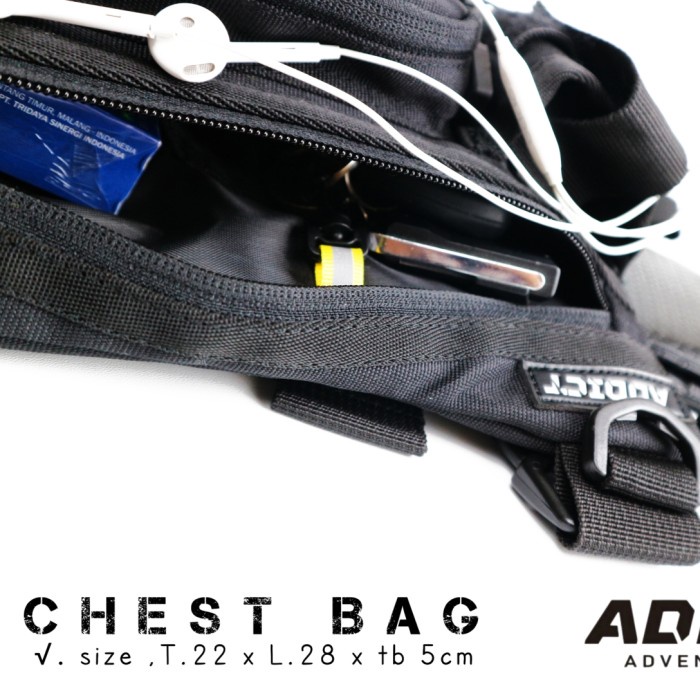 HJK tas rompi motor protector chest bag pelindung dada premium ADDICT