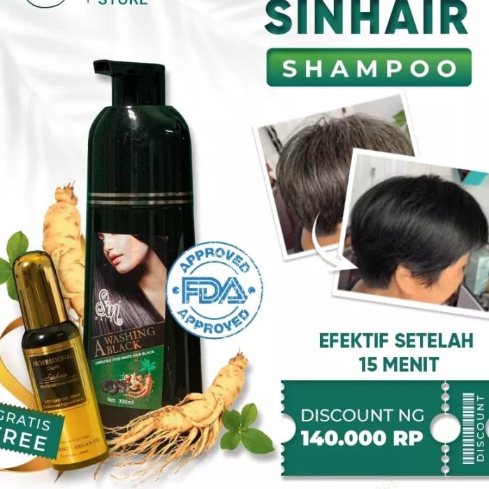 SIN HAIR PREMIUM A WASHING BLACK & BROWN READY STOK JAPAN ORIGINAL