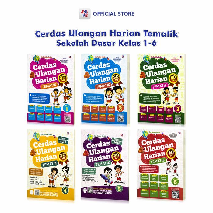 

Buku Latihan Soal Cerdas Ulangan Harian Tematik Kelas : 1 2 3 4 5 6 / Pustaka Baru Press - Pb