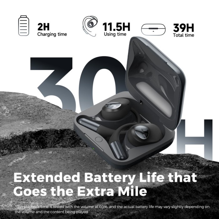 SoundPEATS GoFree 2+ GoFree 2 Plus Go Free 2+ Earbuds for Optimal Fit True Wireless Open Ear Harga