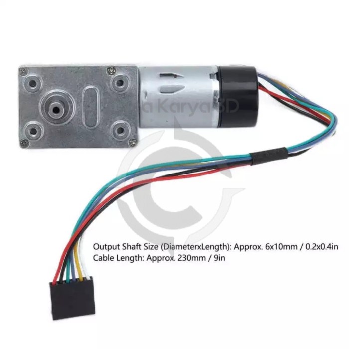 DC Motor 12V 24V Turbo Worm With Encoder Speed Reduction Geared Motors