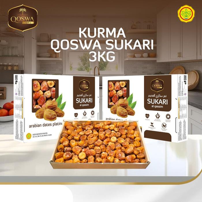 

Kurma Qoswa Sukari 3Kg Rasa Manis Kenyal