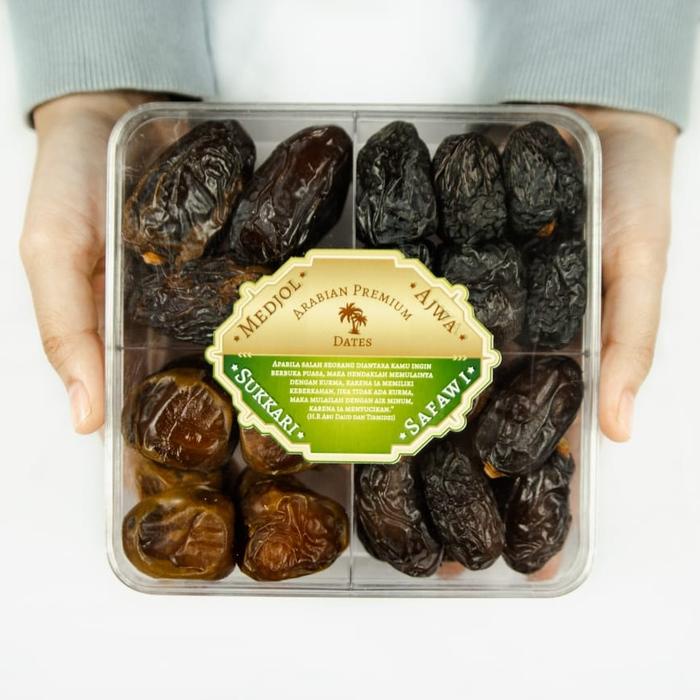 

Kurma Jumbo 4 IN 1 Premium ( Medjool, Sukkari, Ajwa, Safawi )