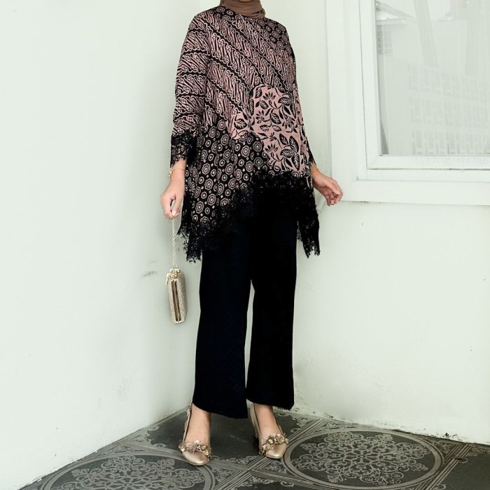 Promo Hanin Blouse,Set Batik Viscose, Set Viscose, Baju Kondangan, Viscose