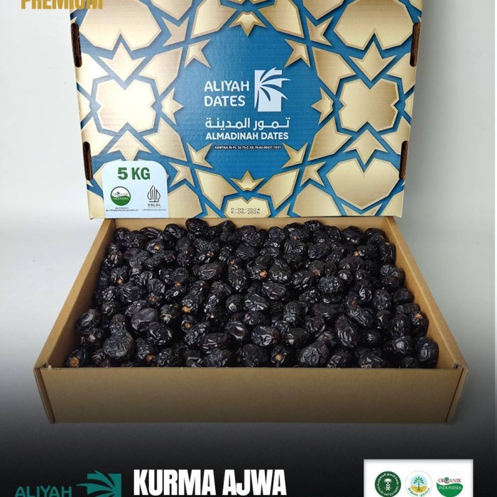

Kurma Ajwa Aliyah 5 Kg Best Quality Panen Terbaru Lembut