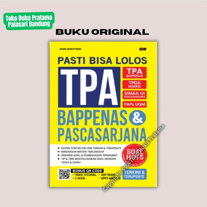 Buku Pasti Lolos TPA Bappenas & Pasca Sarjana - ORI