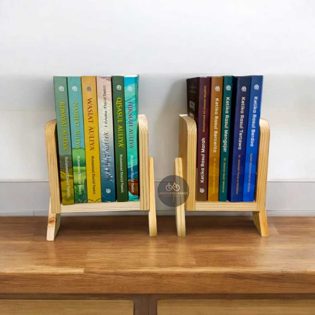 DISKON RAK BUKU KAYU AESTHETIC RAK MEJA KERJA MINIMALIS RAK KAYU MEJA KANTOR ATK