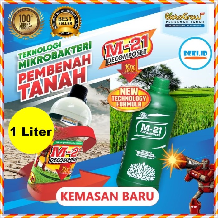 ADT- M21 Dekomposer 1 L Bio Aktivator Kompos Pupuk Pestisida Organik Cair