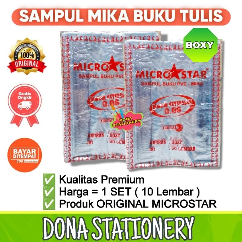 IK Sampul MIKA BENING BOXY Sampul Buku PLASTIK Sampul QWARTO Sampul LKS Sampul FOLIO Sampu ROLL