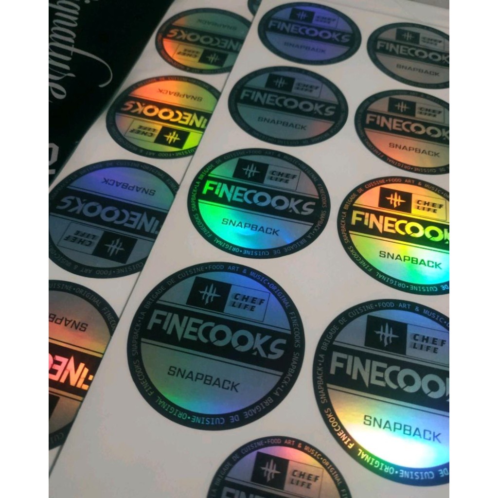 

IK! 11k cetak stiker lembaran label kromo putih transparant logo produk