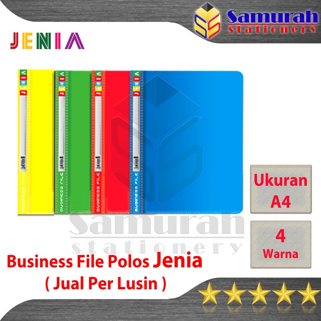 

iK! Map Business File Polos Ukuran A4 Jenia / Map Laporan Bisnis File Acco Plastik A4 Jual Per lusin