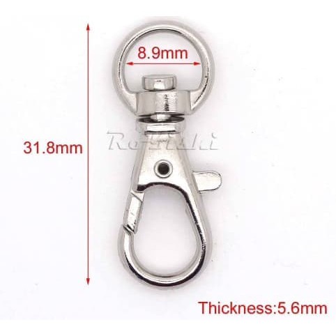 

iK! Kaitan 1 Cm Standart / Cantolan 1 Cm Standart / Pengait Tali ID/ MINIMAL 5LUSIN, HRG= 500/PCS