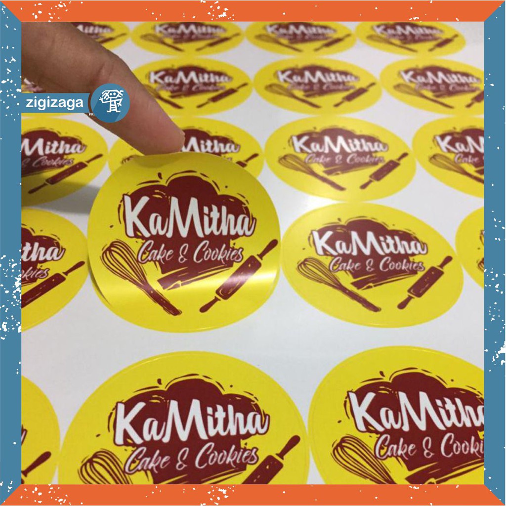 

IK! CETAK STIKER A3+ PRINT + CUTTING STIKER VYNIL MODEL BEBAS. STIKER PRODUK LABEL KEMASAN ANTI AIR