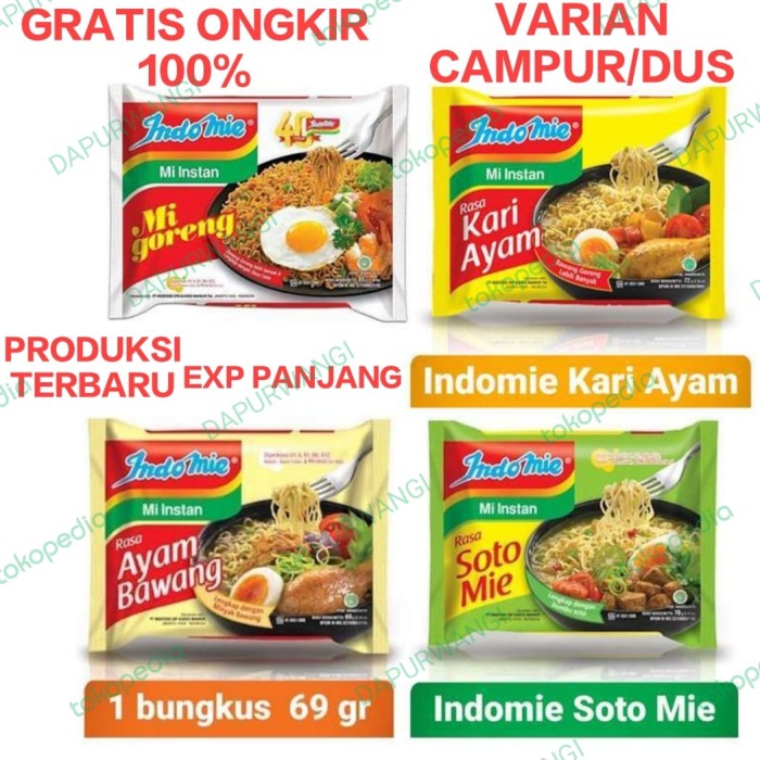 

Ready Paket Bundling Indomie Campur Goreng Dan Kuah 1Dus 40Pcs