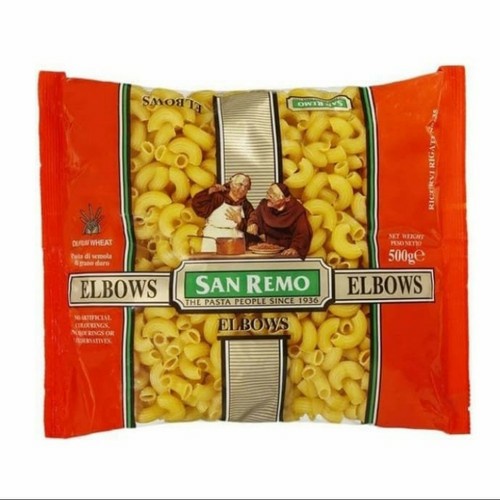 

Ready Pasta Elbow San Remo 500Gr