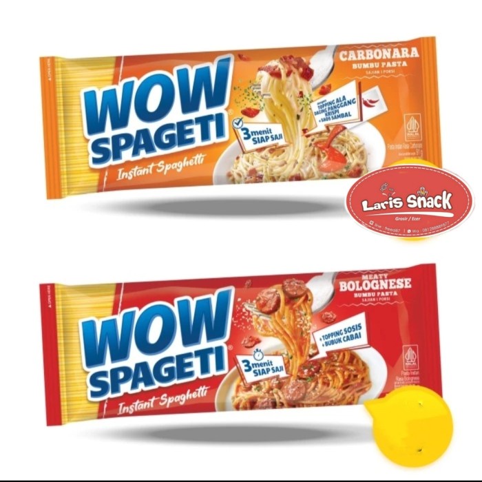 

Ready Pasta Wow Spageti All Varian (Isi 5 Bks)