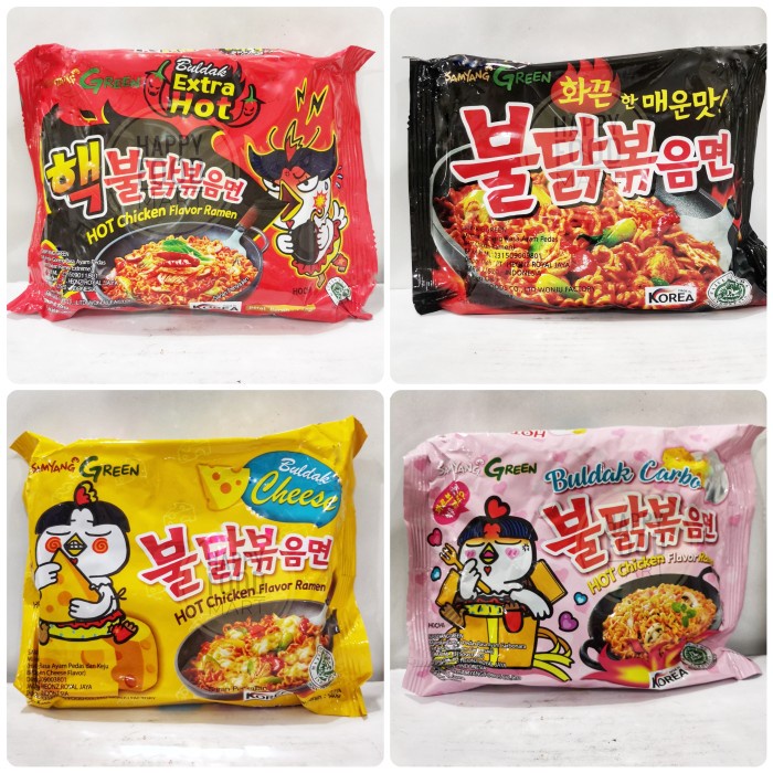 

Ready Samyang Noodle/Buldak Hot Spicy/Cheese Ramen/Mie Korea Instant Ramyun
