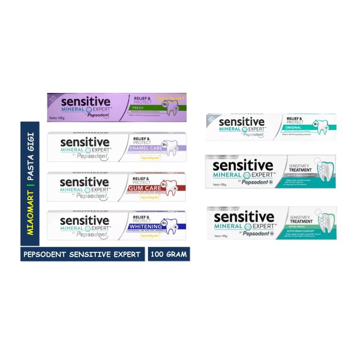 JH8 Pepsodent Sensitive Expert 100 gr - Enamel Care / Gum Care / Whitening
