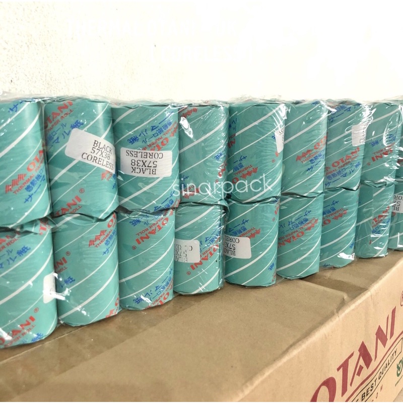 

IK! ( PER PACK) Kertas Struk Kasir Thermal OTANI 57x38 Coreless / 57x40 - Kertas Register